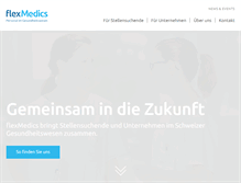 Tablet Screenshot of flexmedics.ch